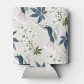 Hummingvogels en witte bloemen. blikjeskoeler (Achterkant)