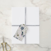 Hummingvogels en witte bloemen. cadeaulabel (Met Touw)