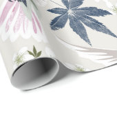 Hummingvogels en witte bloemen. cadeaupapier (Rol Hoek)