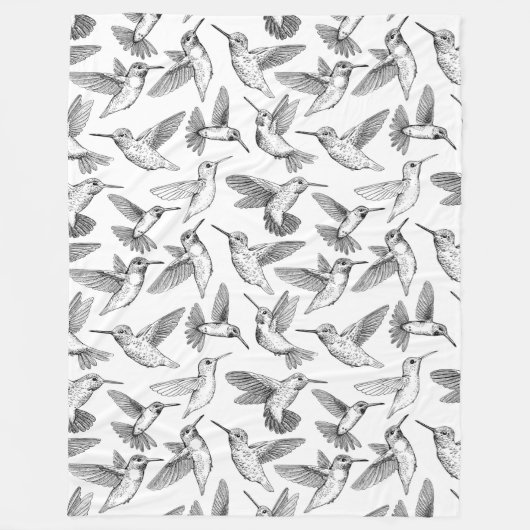 Hummingvogels Fleece Blanket (Voorkant)