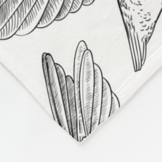 Hummingvogels Fleece Blanket (Hoek)