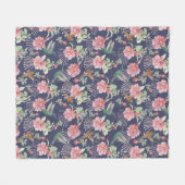 Hummingvogels Fleece Blanket Deken (Voorkant (Horizontaal))