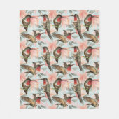 Hummingvogels Fleece Blanket Deken (Voorkant)