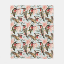 Hummingvogels Fleece Blanket Deken