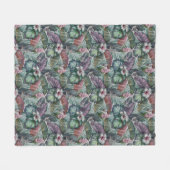 Hummingvogels Fleece Blanket Deken (Voorkant (Horizontaal))