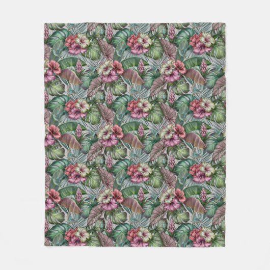 Hummingvogels Fleece Blanket Deken (Voorkant)