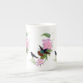 Hummingvogels Floral botanisch bot China Mok (Voorkant)
