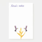 Hummingvogels Gele bloem Post-it® Notes (Voorkant)