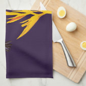 Hummingvogels Gele bloem Theedoek (Quarter Fold)