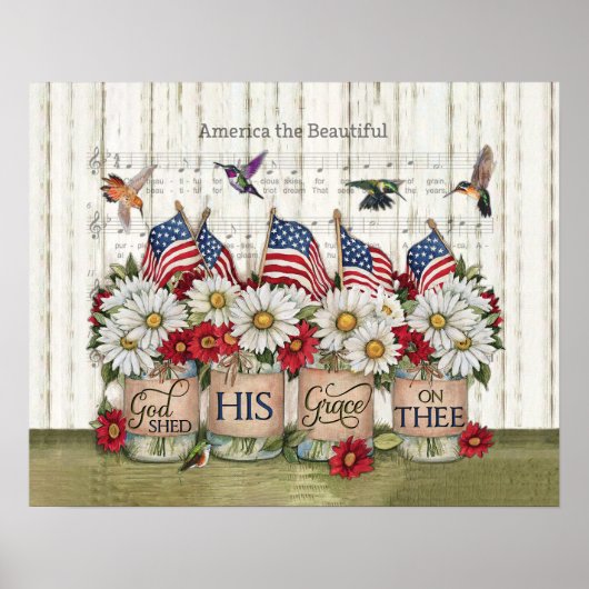 Hummingvogels God schetste zijn hoogstaande gevech Poster (Voorkant)