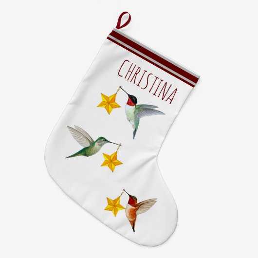 Hummingvogels Grote Kerstsok (Voorkant (Hangend))