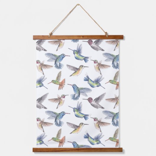 Hummingvogels Hangend Wandkleed (Voorkant)