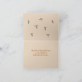 Hummingvogels Happy Thanksgiving-kaart Feestdagen Kaart (Binnen)