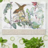 Hummingvogels Honeysuckle Flowers Kitchen Towels Theedoek (Gevouwen)
