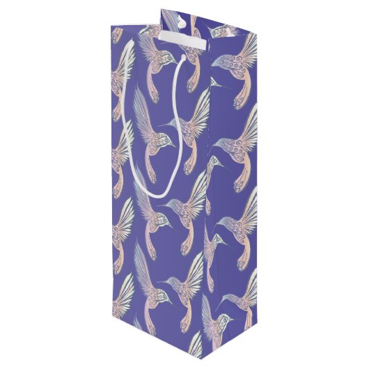 Hummingvogels I Wijn Cadeautas (Achterkant Gekanteld)