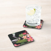 Hummingvogels in de Plumeria Bier Onderzetter (Rechterzijde)