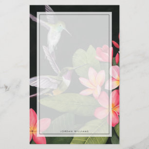 Hummingvogels in de Plumeria Briefpapier