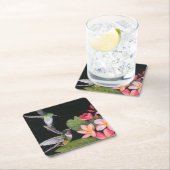 Hummingvogels in de Plumeria Kartonnen Onderzetters (Insitu)