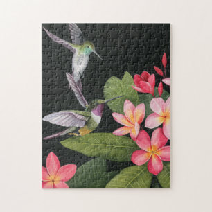 Hummingvogels in de Plumeria Legpuzzel