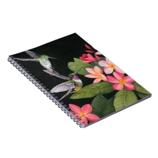 Hummingvogels in de Plumeria Notitieboek (Rechterzijde)