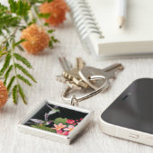 Hummingvogels in de Plumeria Sleutelhanger (Zijkant)