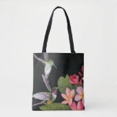 Hummingvogels in de Plumeria Tote Bag (Voorkant)