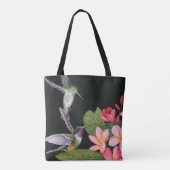 Hummingvogels in de Plumeria Tote Bag (Achterkant)