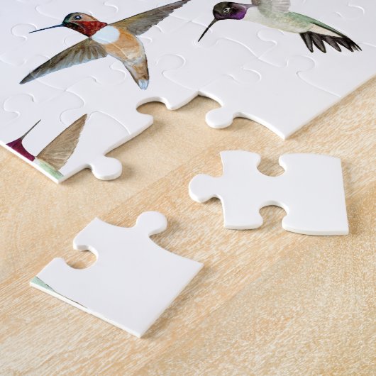 Hummingvogels in Noord-Amerika Legpuzzel (Zijkant)