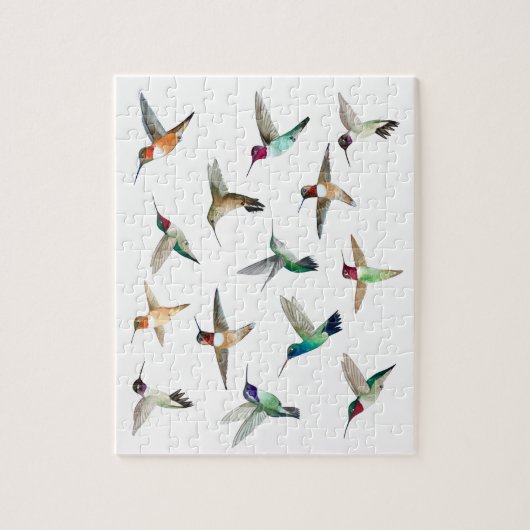 Hummingvogels in Noord-Amerika Legpuzzel (Verticaal)