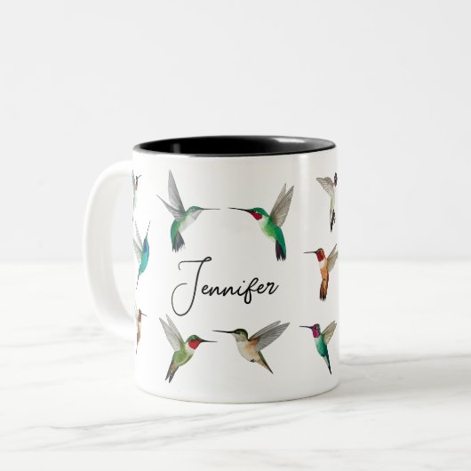 Hummingvogels in Noord-Amerika Tweekleurige Koffiemok (Voorkant links)