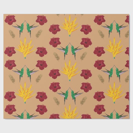 Hummingvogels inspiratie cadeaupapier (Vlak)