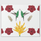 Hummingvogels inspiratie cadeaupapier (Vlak)