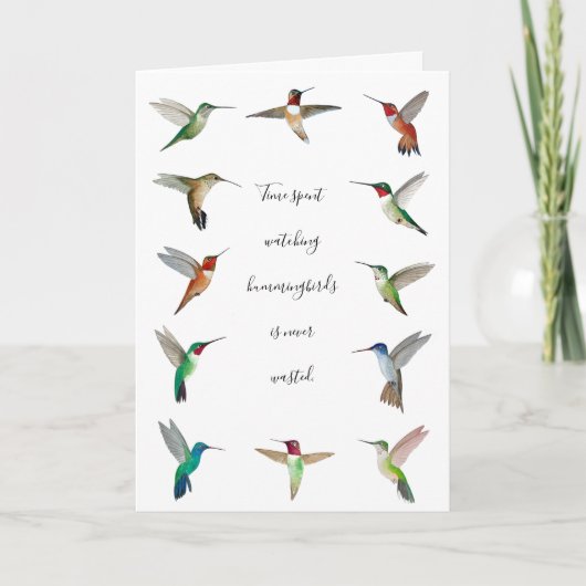 Hummingvogels Kaart (Voorkant)