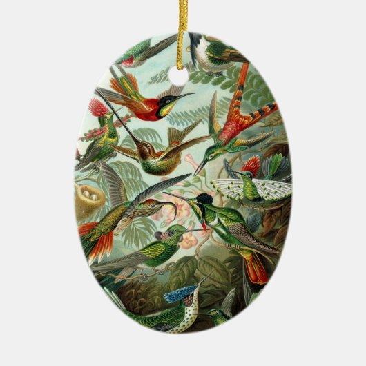 Hummingvogels Keramisch Ornament (Voorkant)