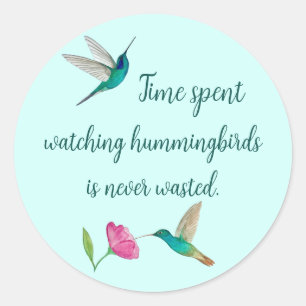 Hummingvogels Klassieke ronde Sticker