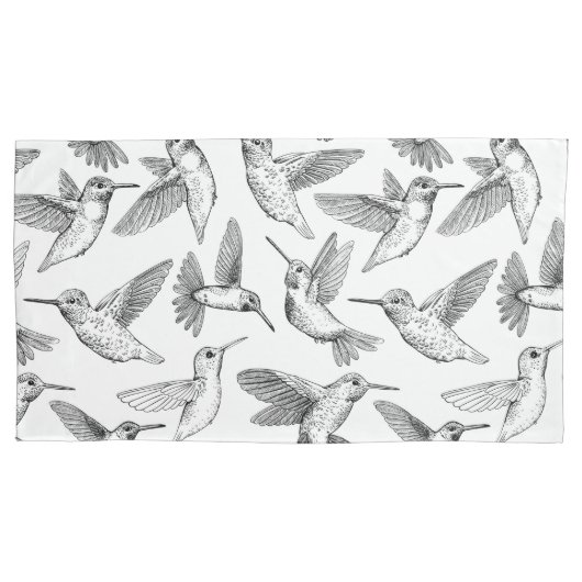 Hummingvogels Kussensloop (Voorkant-Links)