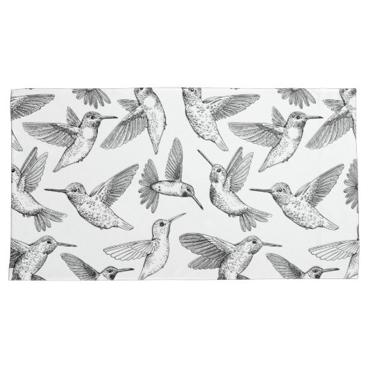 Hummingvogels Kussensloop (Voorkant-Rechts)