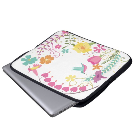 Hummingvogels Laptop Sleeve (Voorkant onderkant)