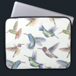 Hummingvogels Laptop Sleeve<br><div class="desc">Hummingvogels geschilderd met inkt en waterverf,  dan gemaakt in Photoshop.</div>
