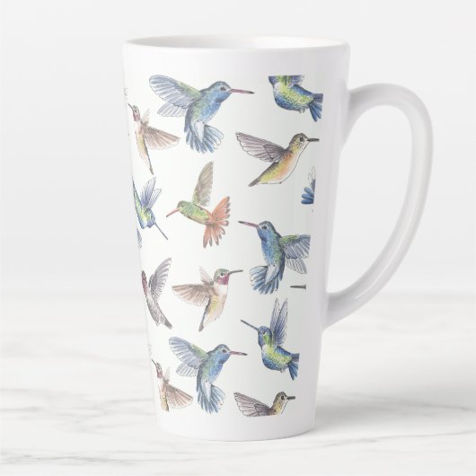 Hummingvogels Latte Mok (Rechts)
