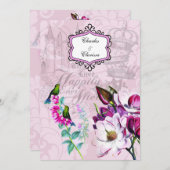 Hummingvogels Magnolias 5x7 Weddenschap Kaart (Voorkant / Achterkant)