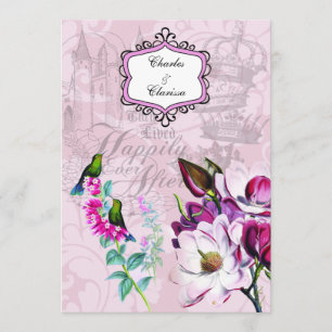 Hummingvogels Magnolias 5x7 Weddenschap Kaart