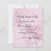 Hummingvogels Magnolias Wedding RSVP-kaart RSVP Kaartje (Achterkant)