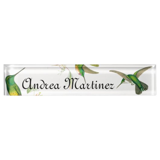 Hummingvogels Naam Bord Naambordje (Voorkant)