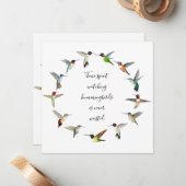 Hummingvogels Notitiekaartje (Voorkant / Achterkant in situ)