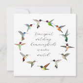 Hummingvogels Notitiekaartje (Achterkant)