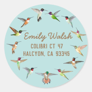 Hummingvogels Ronde Sticker