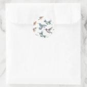 Hummingvogels Ronde Sticker (Tas)