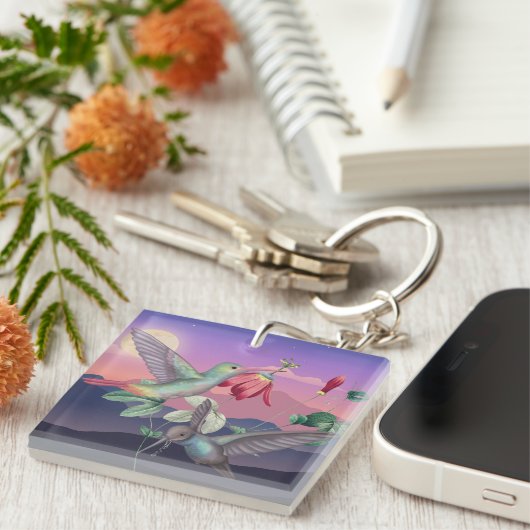 Hummingvogels Sleutelhanger (Voorkant Rechts)