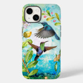 Hummingvogels Soil Floral Tuin Botanisch Case-Mate iPhone Case (Achterkant)